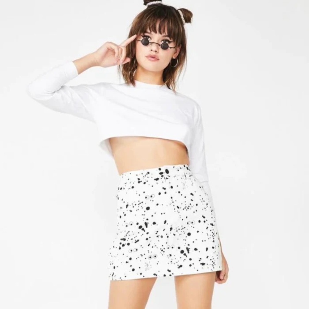 Lazy Oaf X Studio Arhoj Mini Splatter Print Skirt